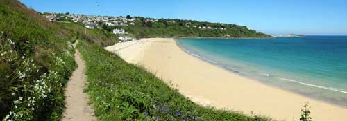 carbis bay beach for self catering cottage holidays in cornwall
